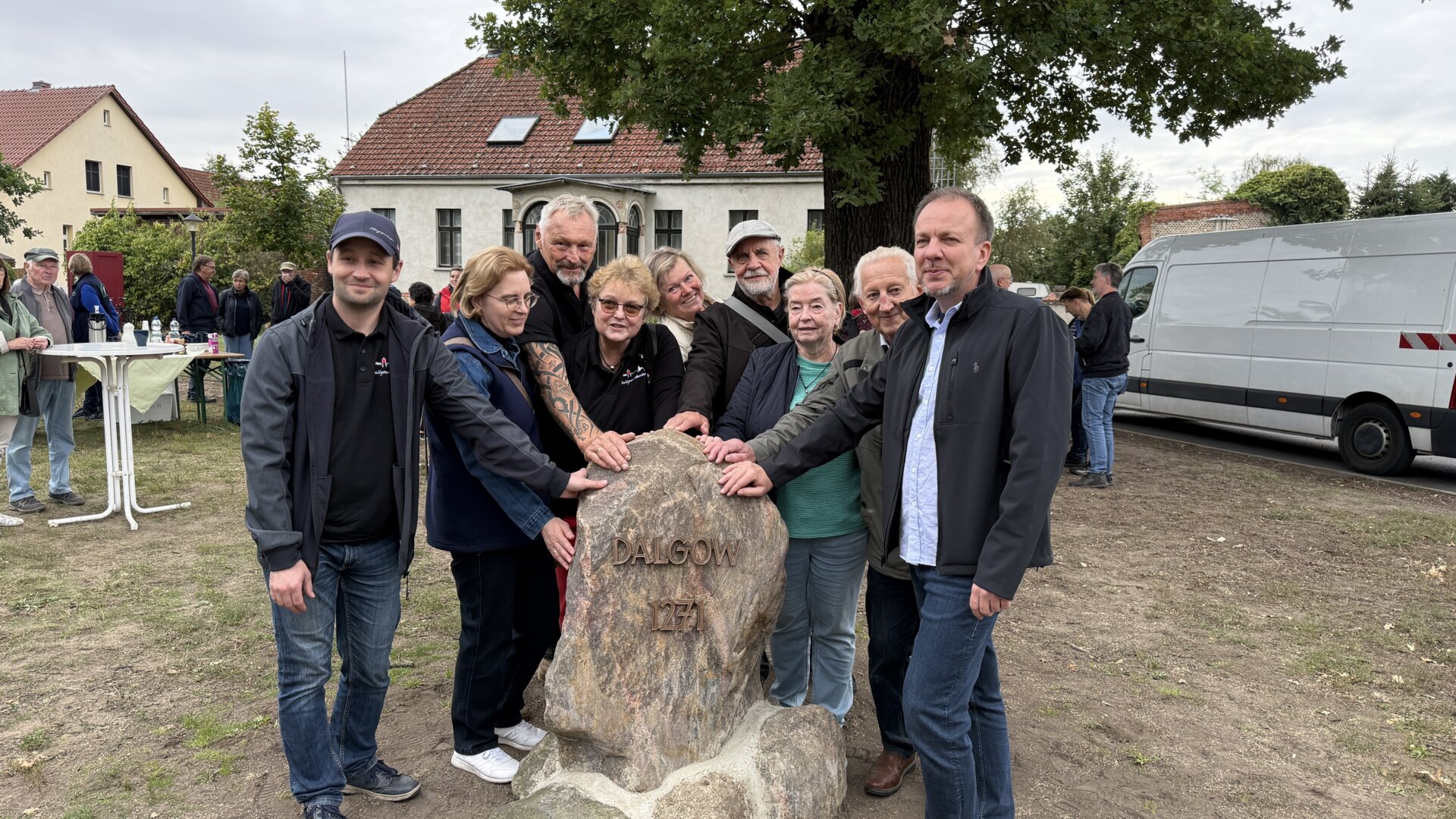 Einweihung des Gedenksteins in Dallgow-Dorf 2026