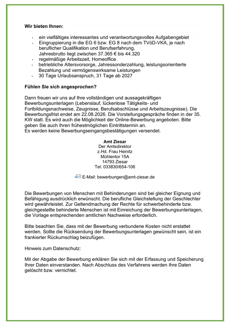 Sachbearbeiterin BauamtGebäudemanagement 2