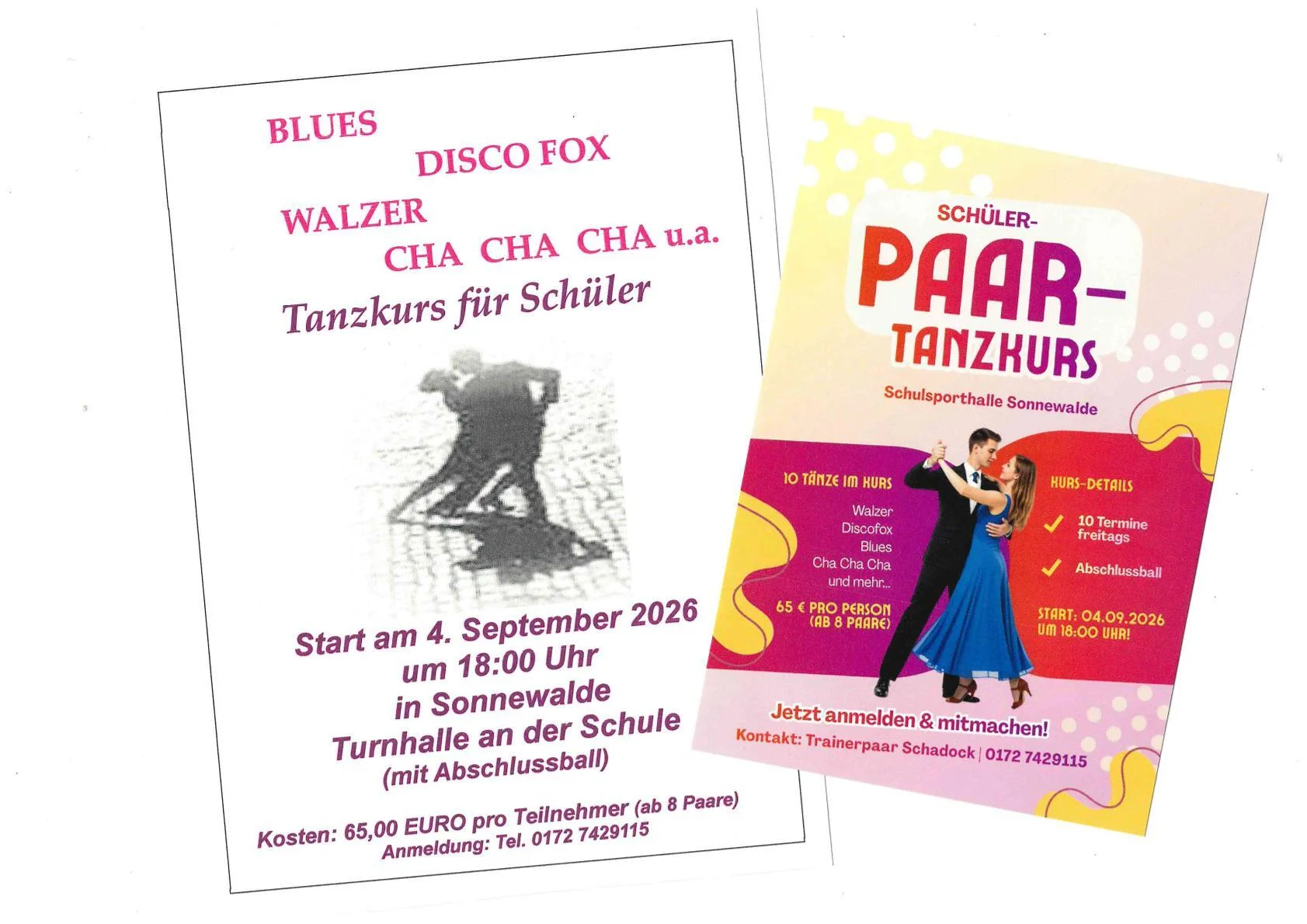 Tanzkurs für Schüler