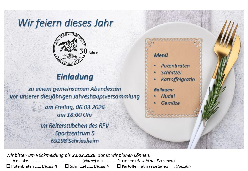 50 Jahre Reit- und Fahrverein Schriesheim e.V.