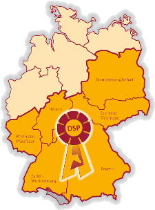 Deutschland Karte Übsersicht der Gewinner-Bundesländer