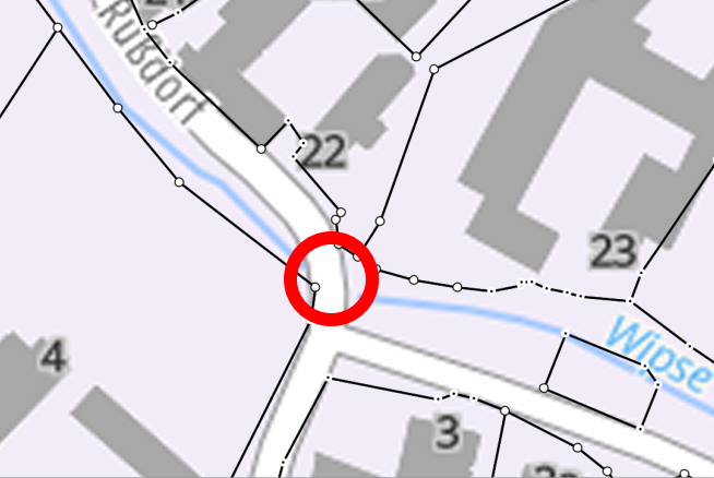 Karte: Sperrung K 116 in Rußdorf (Brücke über die Wipse)