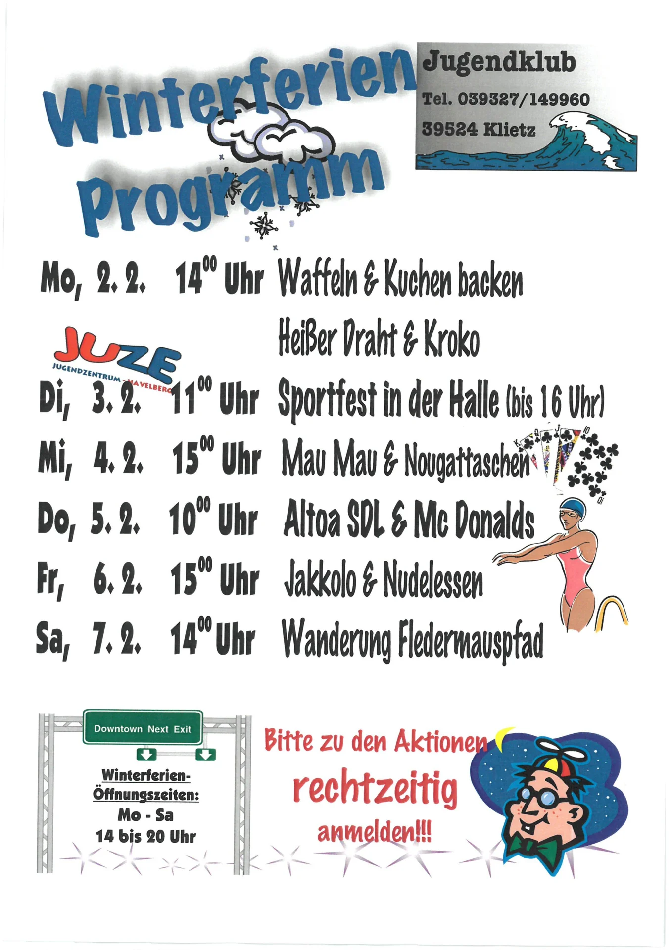 Ferienprogramm Februar 2026