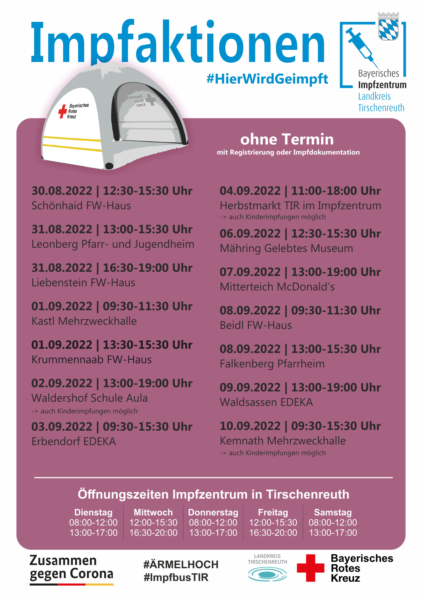 Impfaktion Landkreis Tirschenreuth