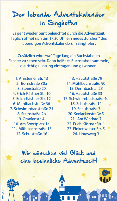 Der lebende Adventskalender