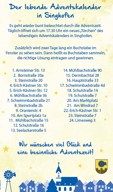 Der lebende Adventskalender