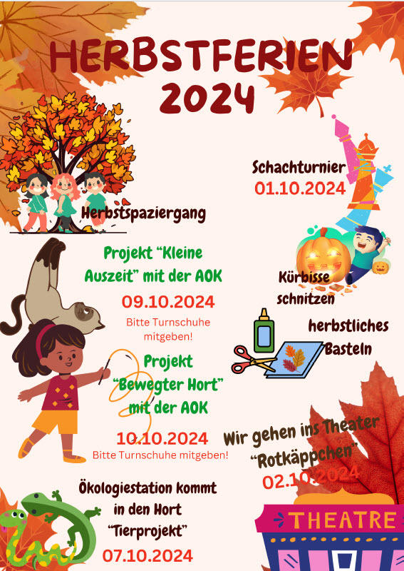 Feriengestaltung Herbstferien