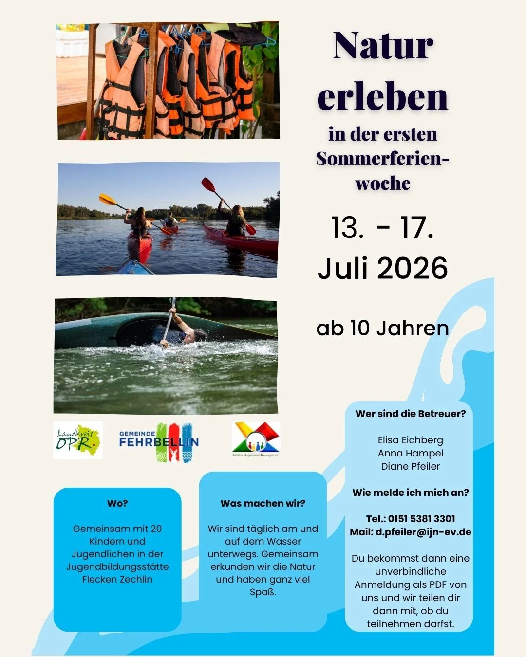 Natur erleben in der ersten Sommerferienwoche - Gemeinde Fehrbellin