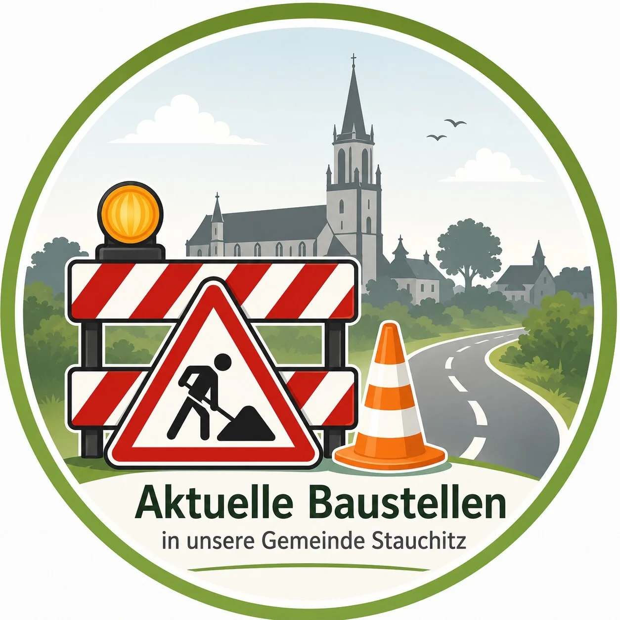 Baustelle in unseerer Gemeinde