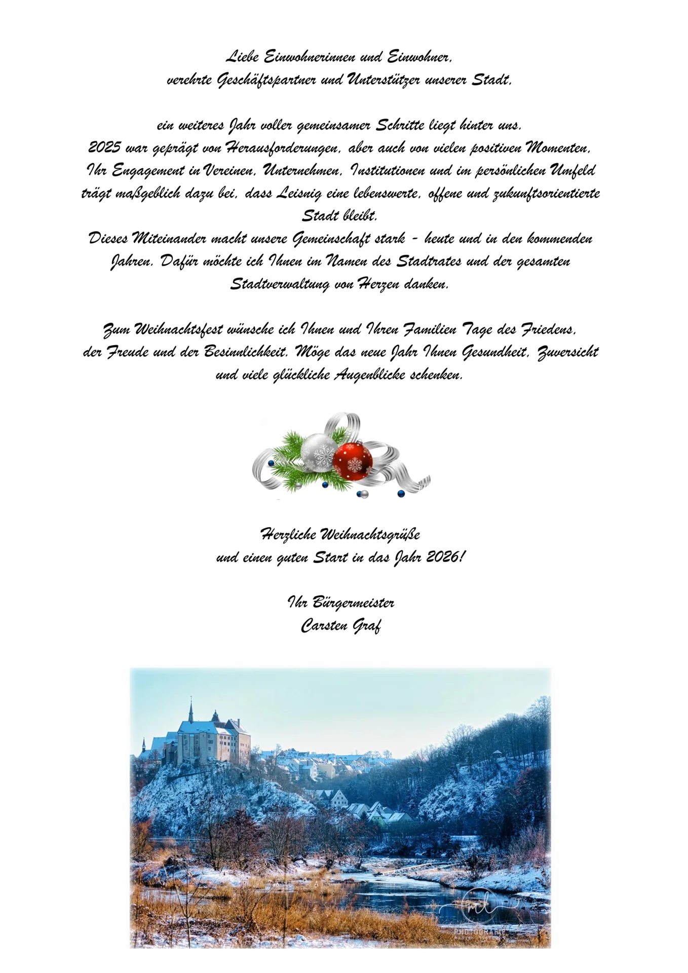 Weihnachtsgrüße 2025