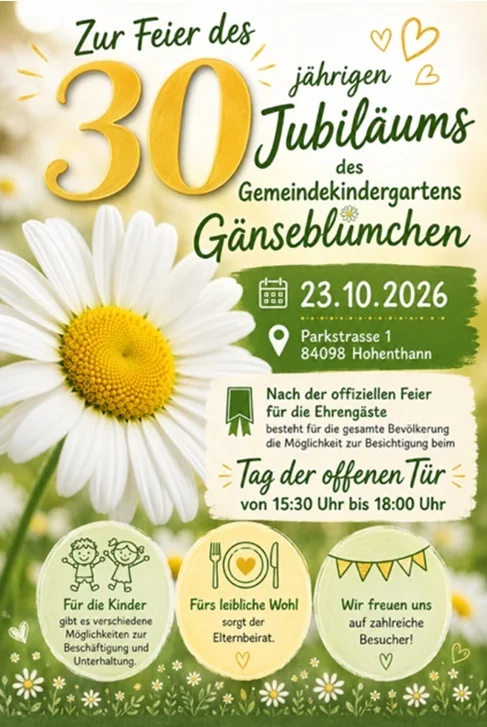 30 Jahre Kindergarten