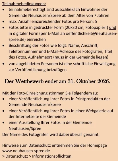 Fotowettbewerb 2026