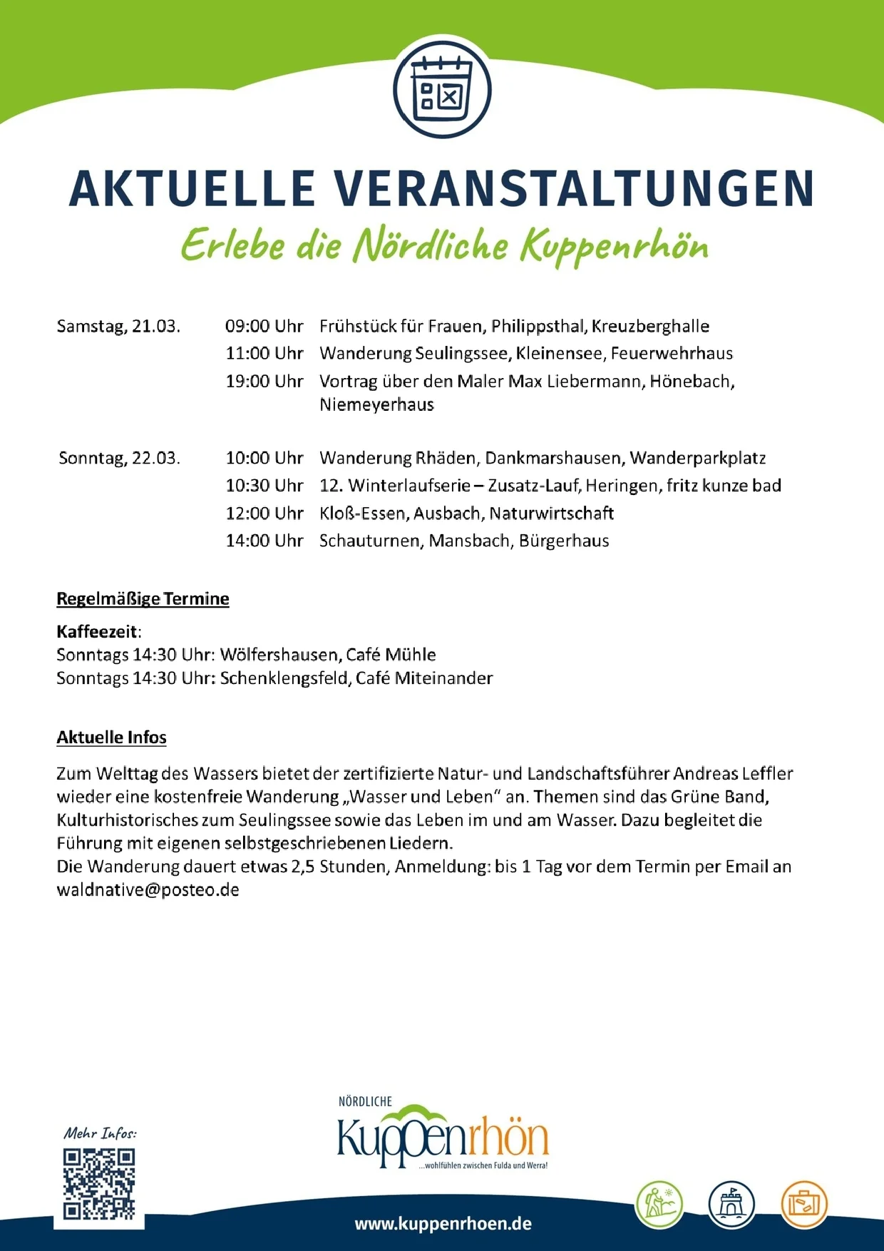 Veranstaltungen Nördliche Kuppenrhön