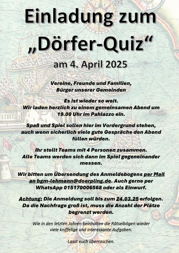 Dörferquiz 2025