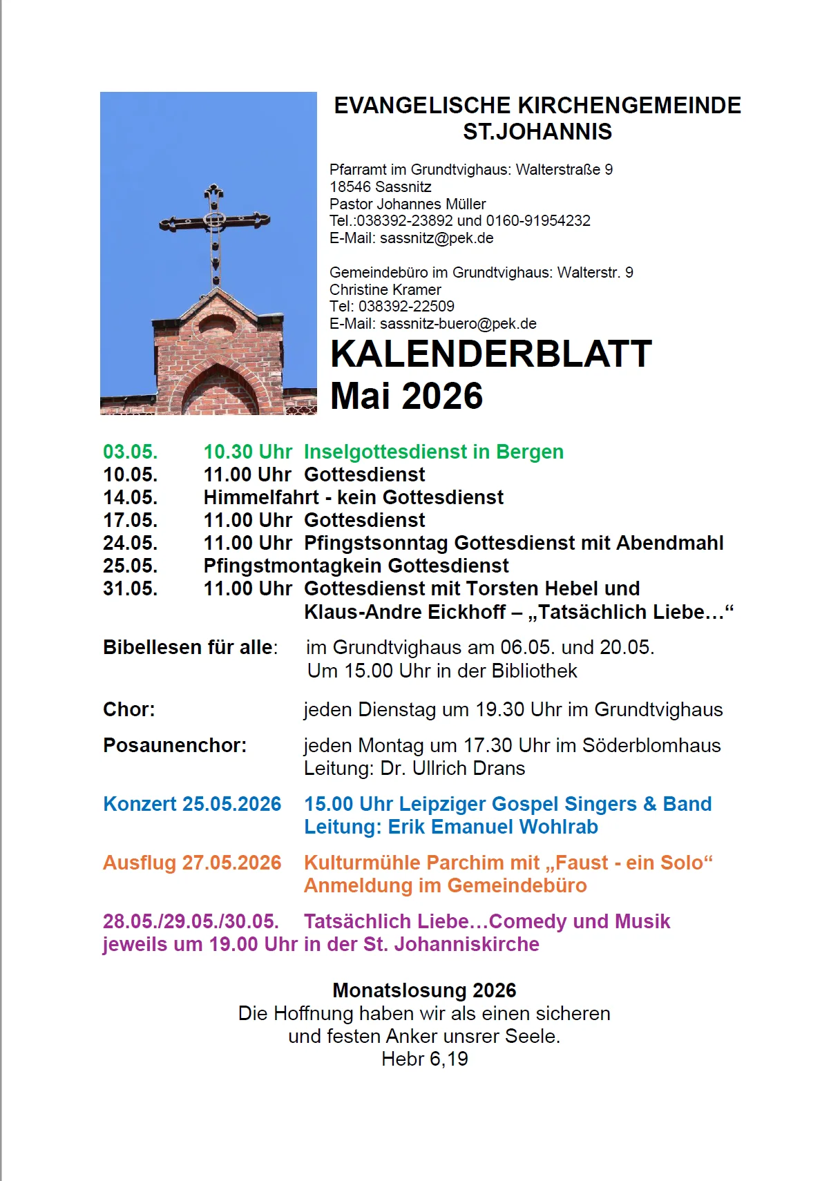 Kalender Mai