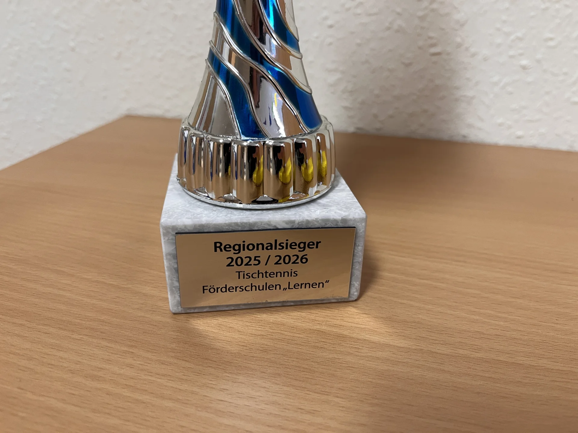 Pokalgravur, Regionalsieger Tischtennis 2026
