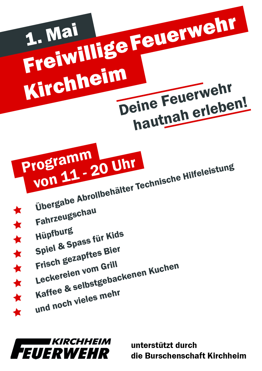 1. Mai Feier Freiwillige Feuerwehr Kirchheim