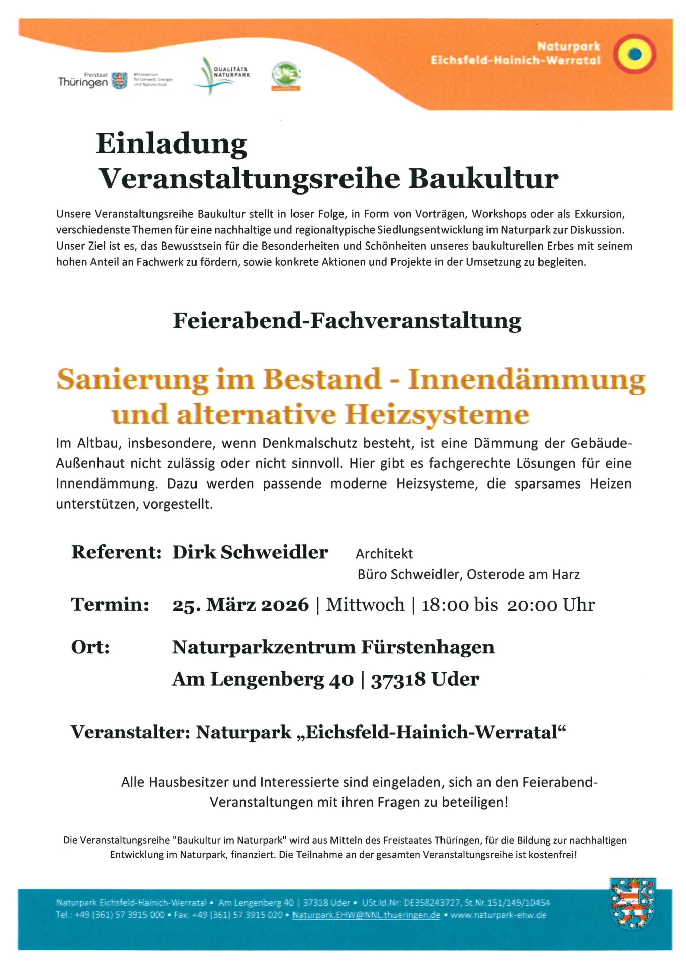 Einladung Baukultur
