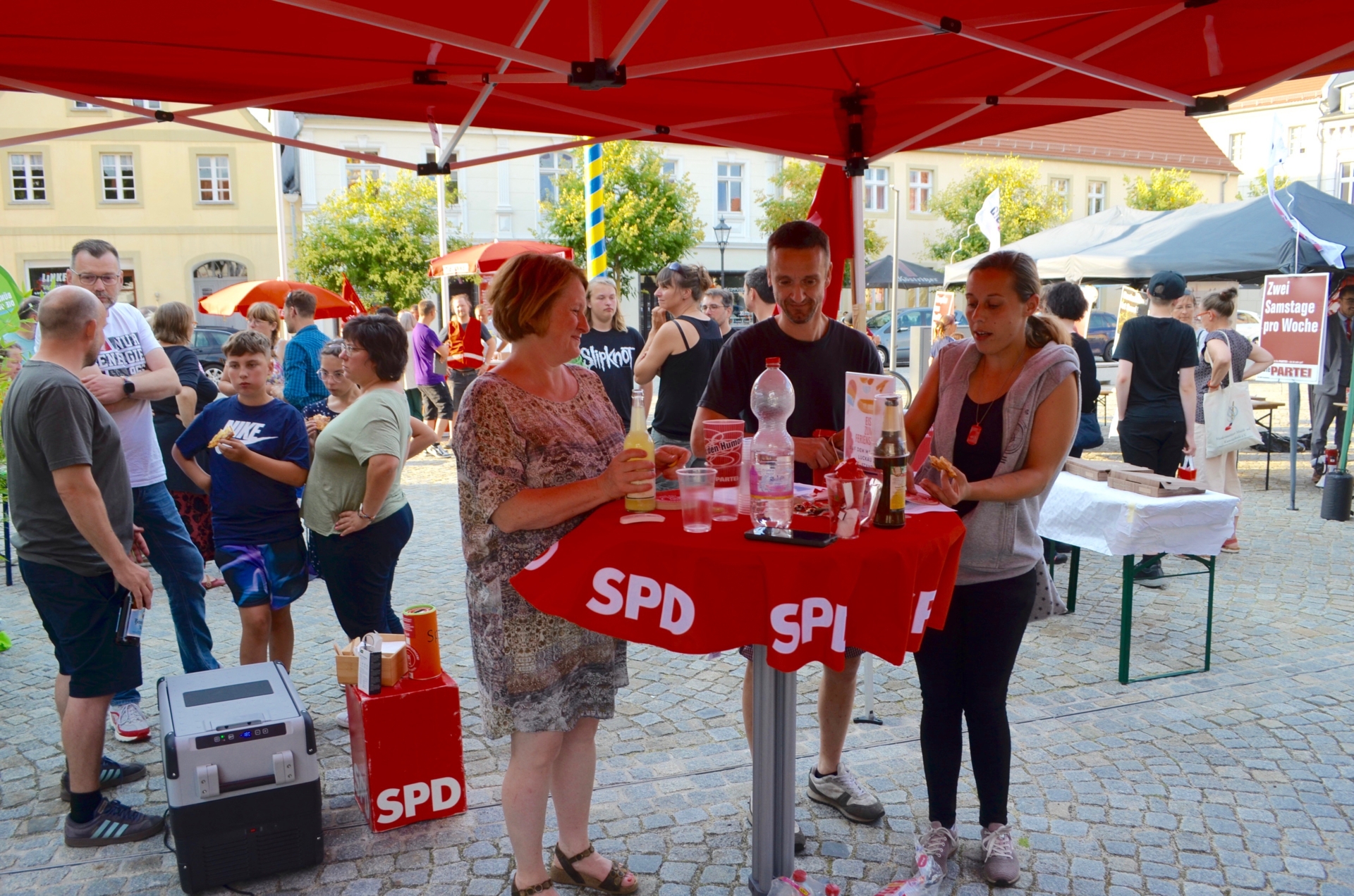 Auch die SPD buhlt mit alternativen Formaten um die Aufmerksamkeit der Bürger.. Foto: Andreas Staindl