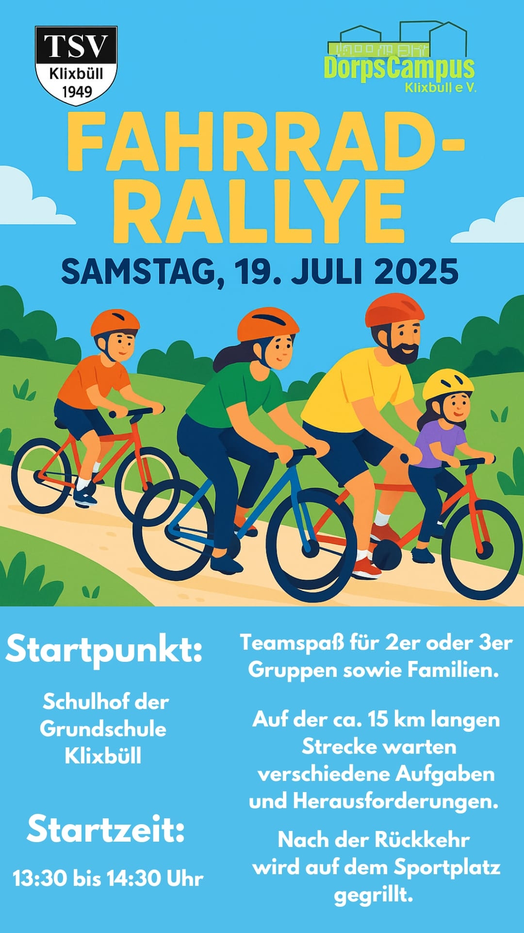 Fahrradorientierungsfahrt.