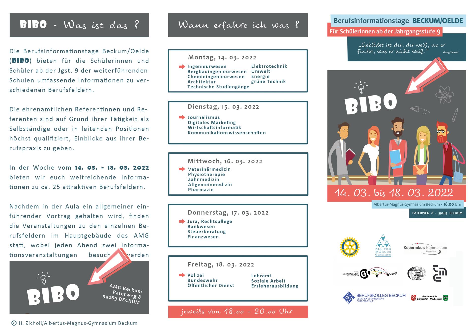 Bibo Flyer Deckblatt