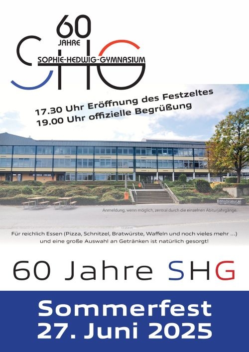 60 Jahre SHG Flyer