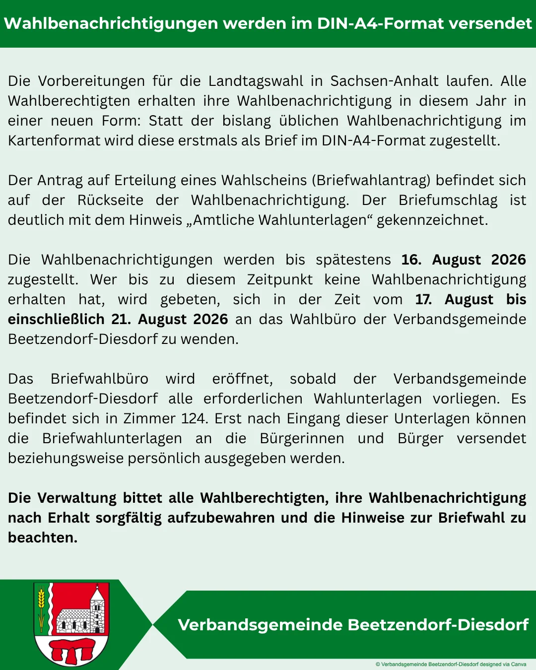Wahlen 2026