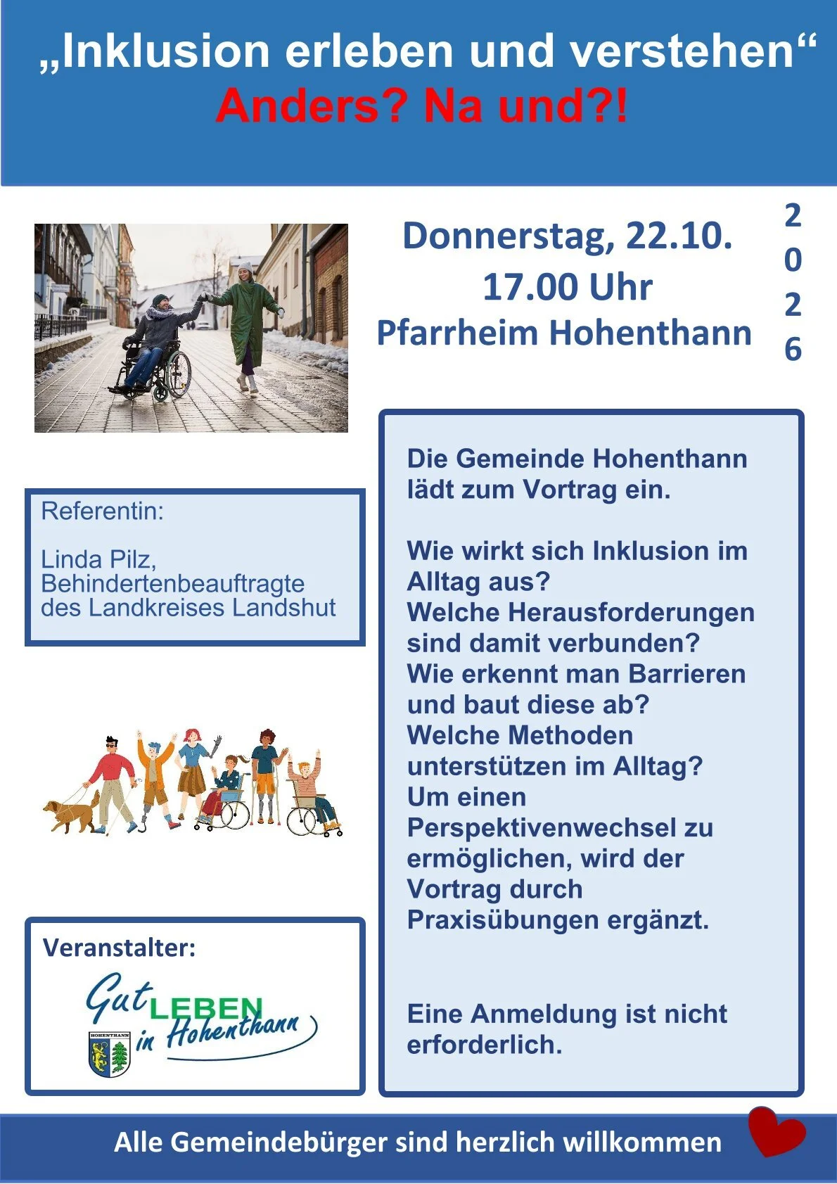 Inklusion Vortrag Flyer