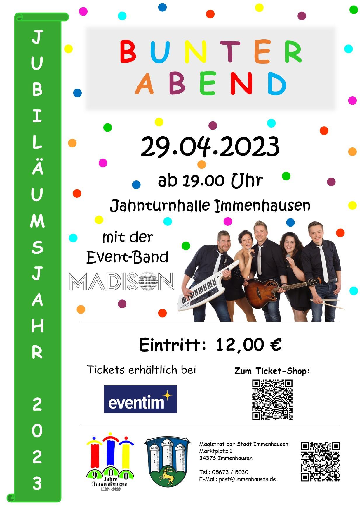 Plakat Bunter Abend
