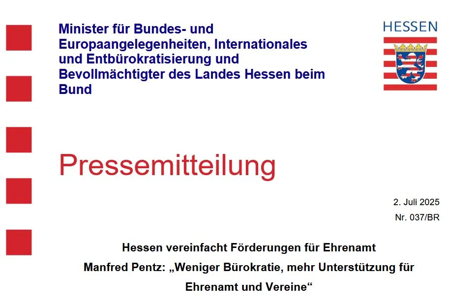 Pressemitteilung Hessische Staatskanzlei