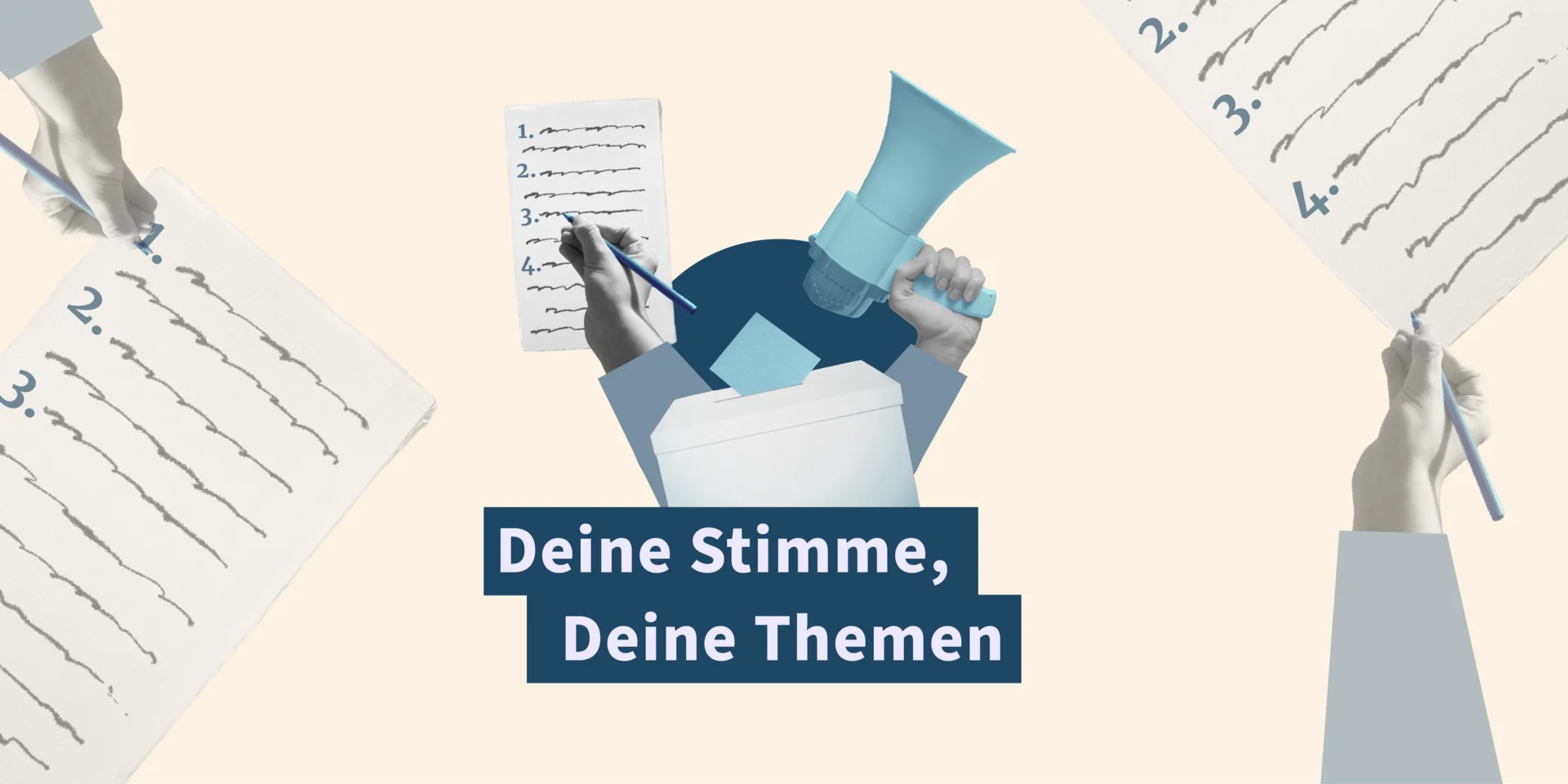 Am Umfrageprojekt "Deine Stimme, Deine Themen" zur Bundestagswahl 2025 war auch Wokreisel beteiligt.