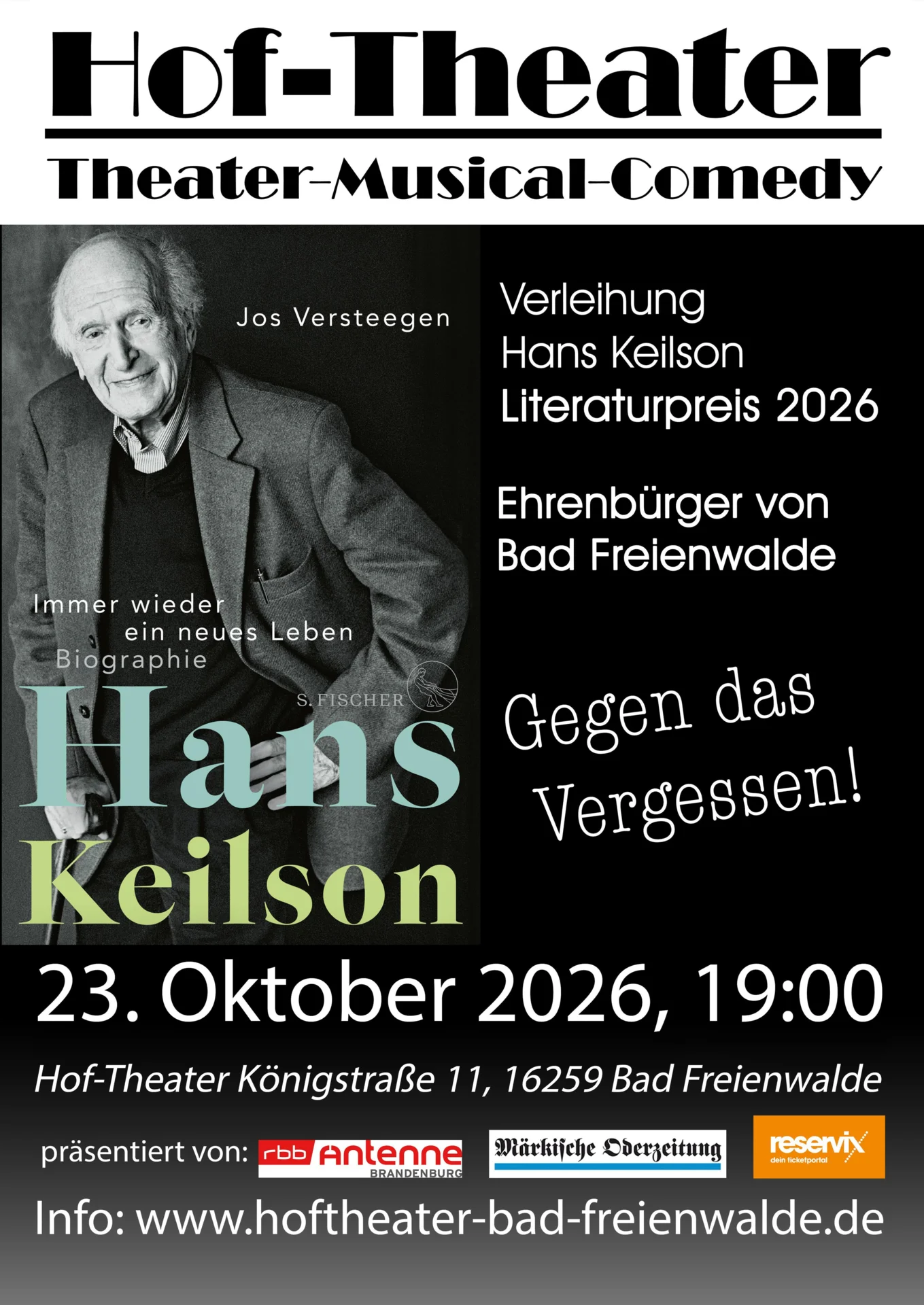 Verleihung Hans Keilson Literaturpreis