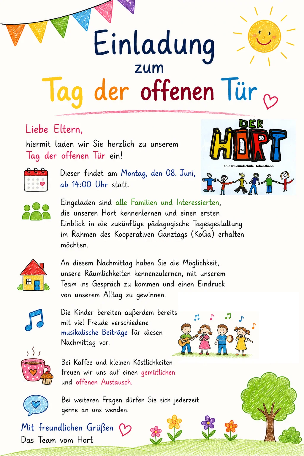 Tag der offenen Tür Einladung