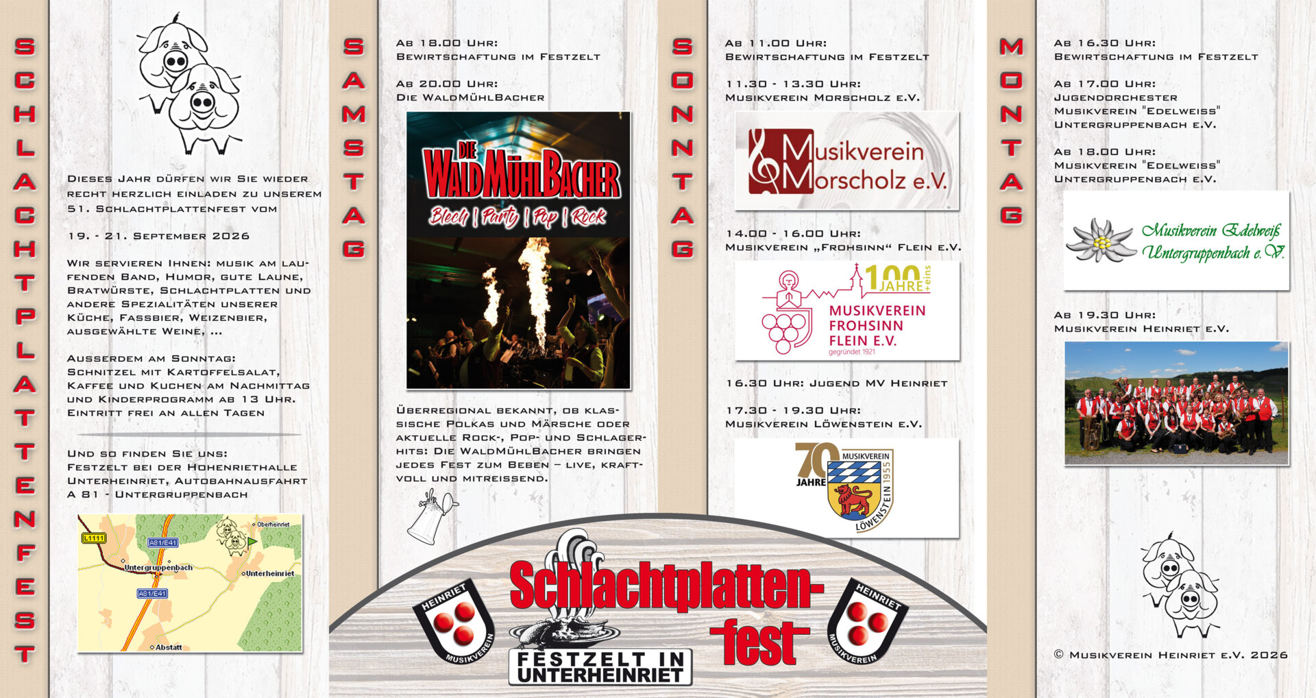 Schlachtplattenfest Flyer 2026 Innen