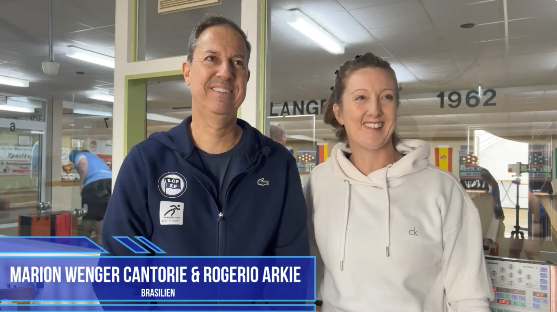 Marion Wenger Cantieri und Roberto Arkie aus Brasilien hatten die weiteste Anreise