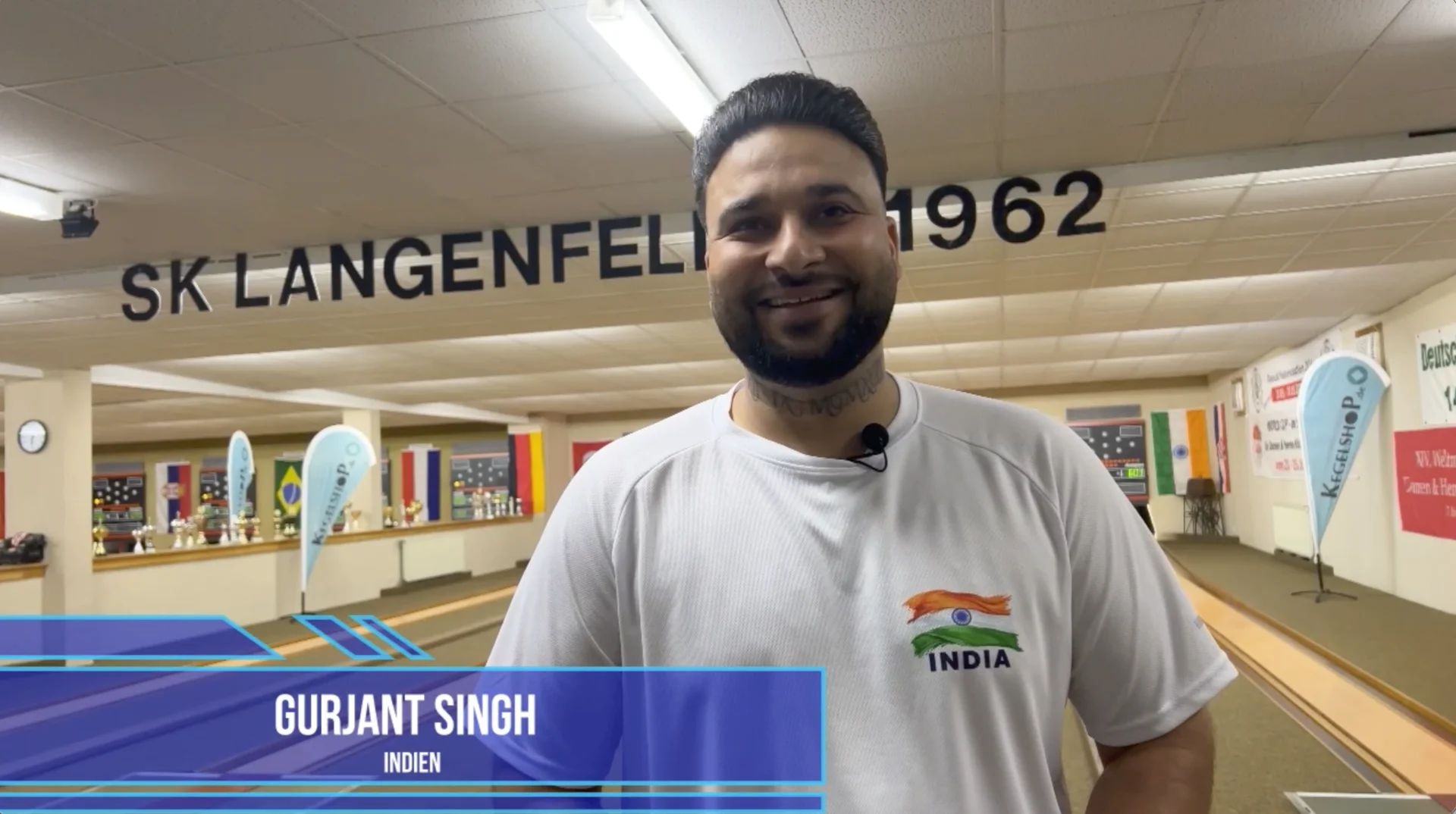 Gurjant Singh aus Indien betreibt in Fulda eine Kegelbahn.
