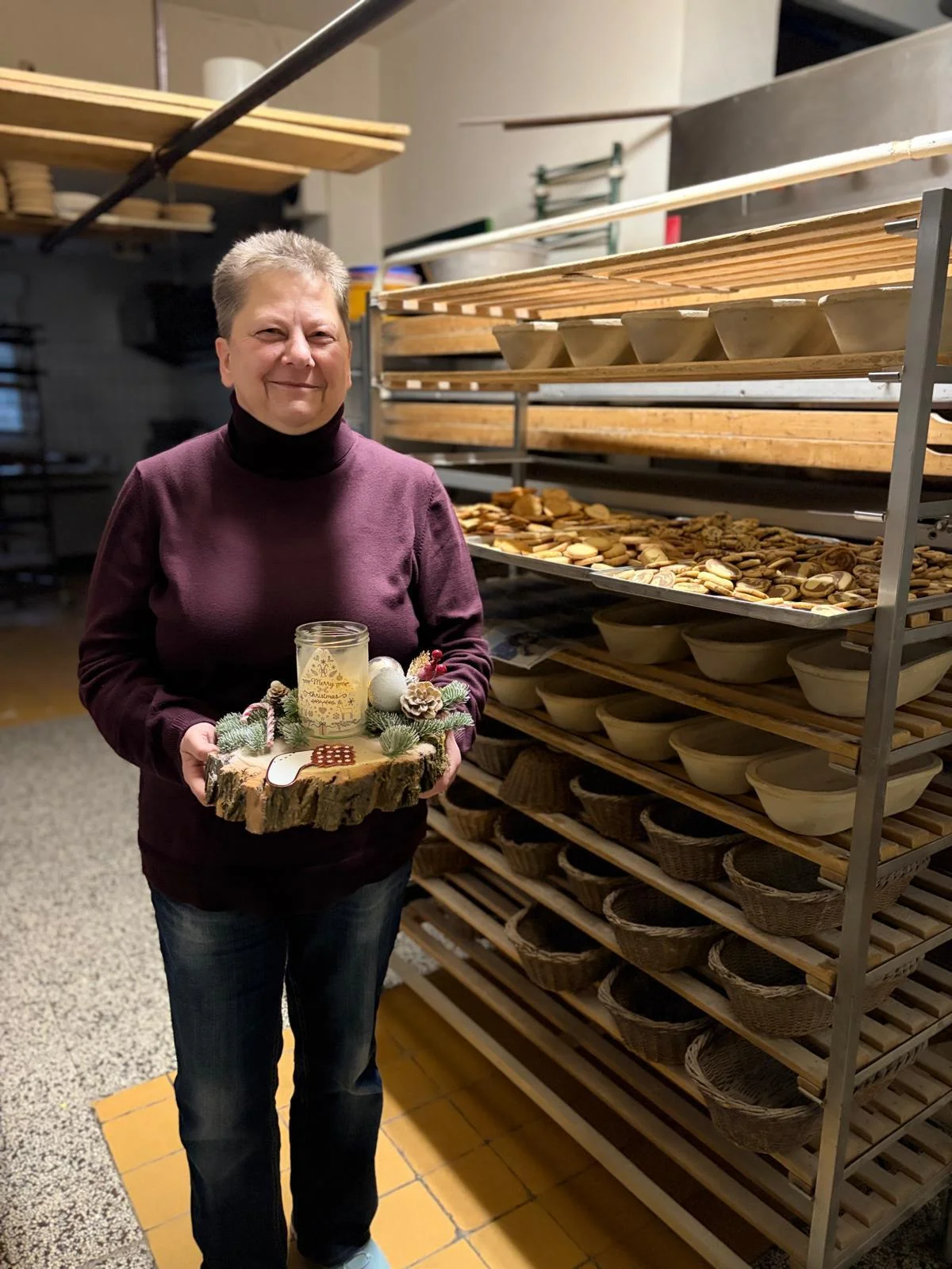 Weihnachtsgesteck für Susanne Henschel Landbäckerei Müller aus Schermen