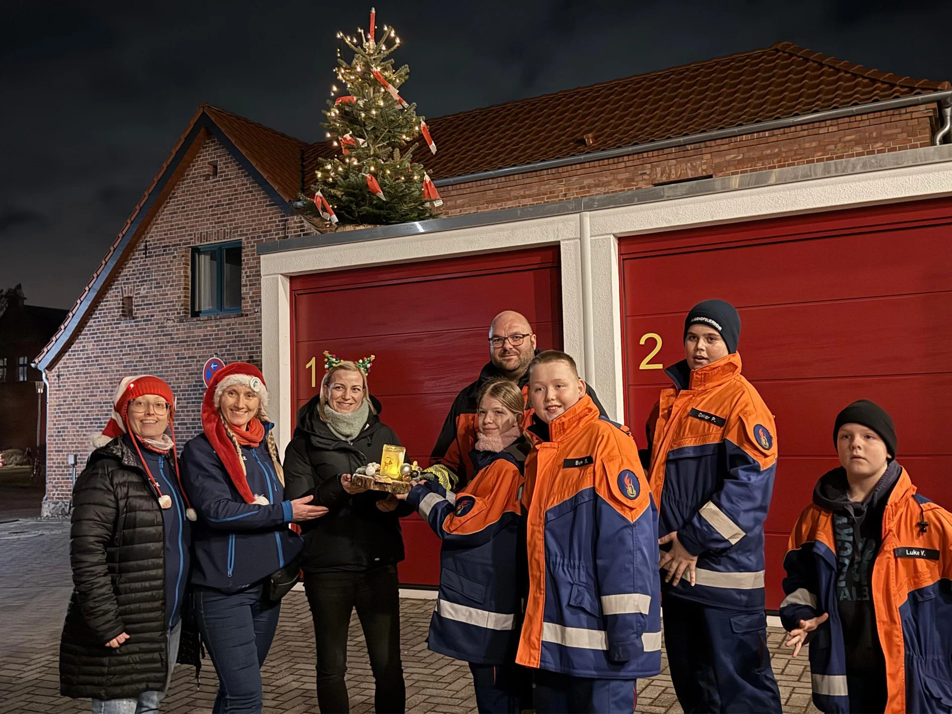 Weihnachtsgesteck für den Heimatverein Lostau