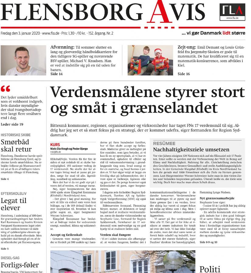 Bericht in Flensborg AVIS