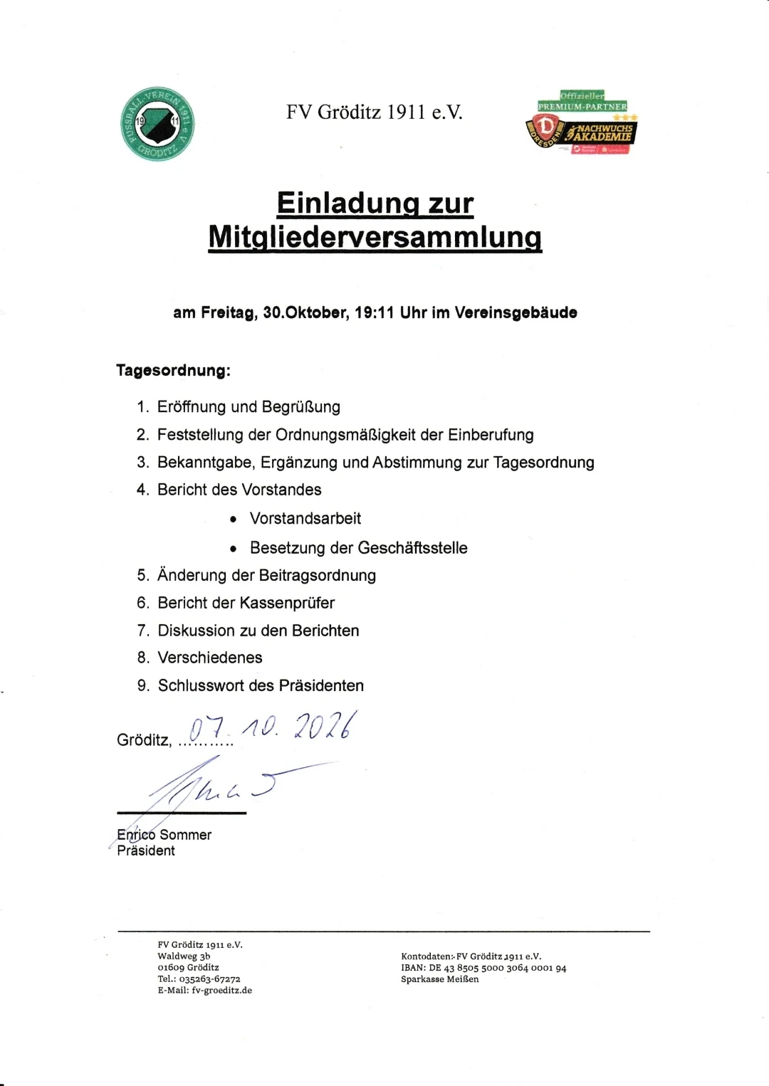 Mitgliederversammlung