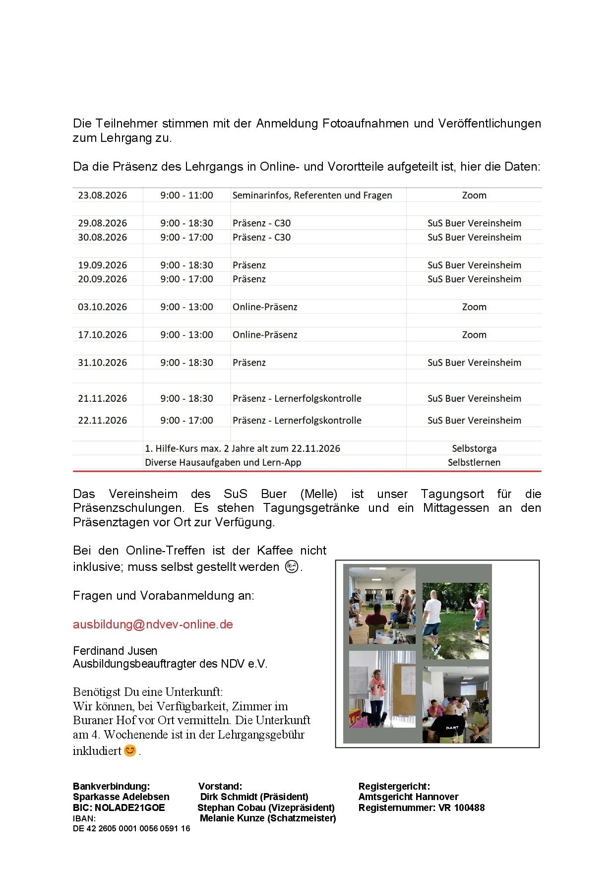 Ausschreibung Trainer C - 2