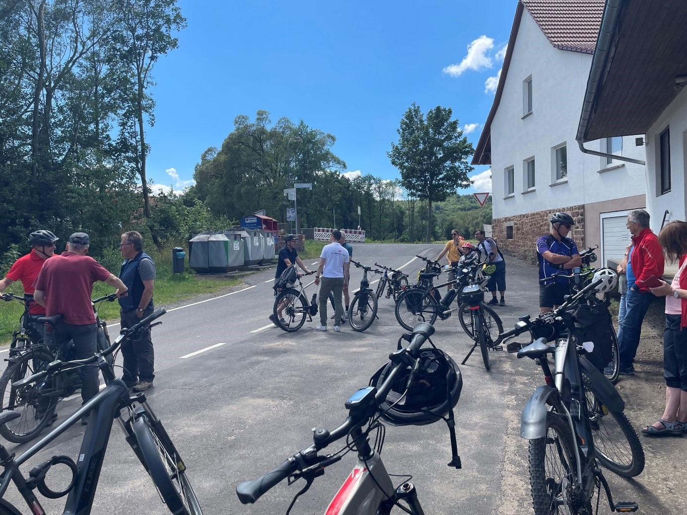 STADTRADELN 2024 in Großenlüder - Treffpunkt und Start der Abschlusstour in Hainzell