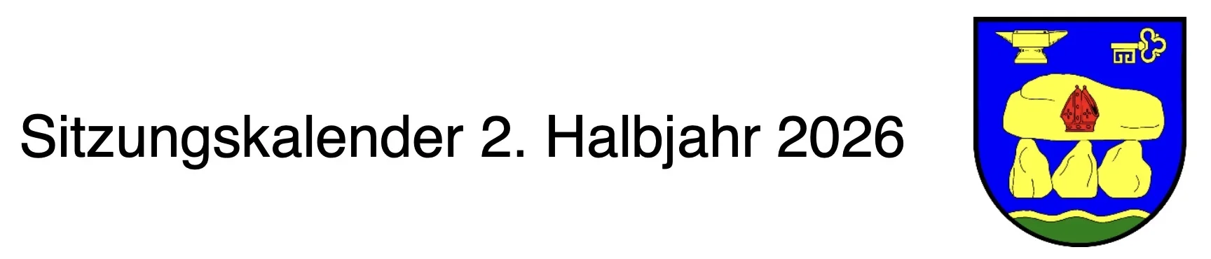 Sitzungskalender 2. HJ 2026 BILD