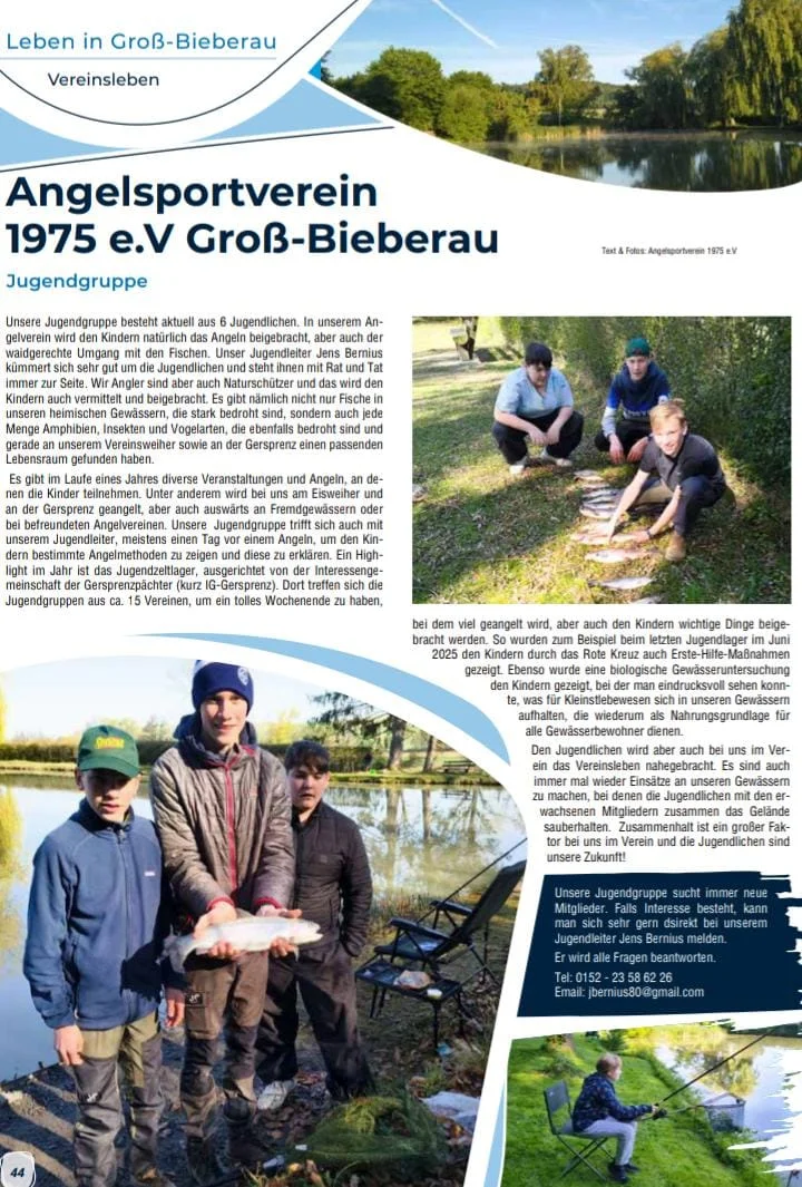 Artikel zur Jugendabteilung