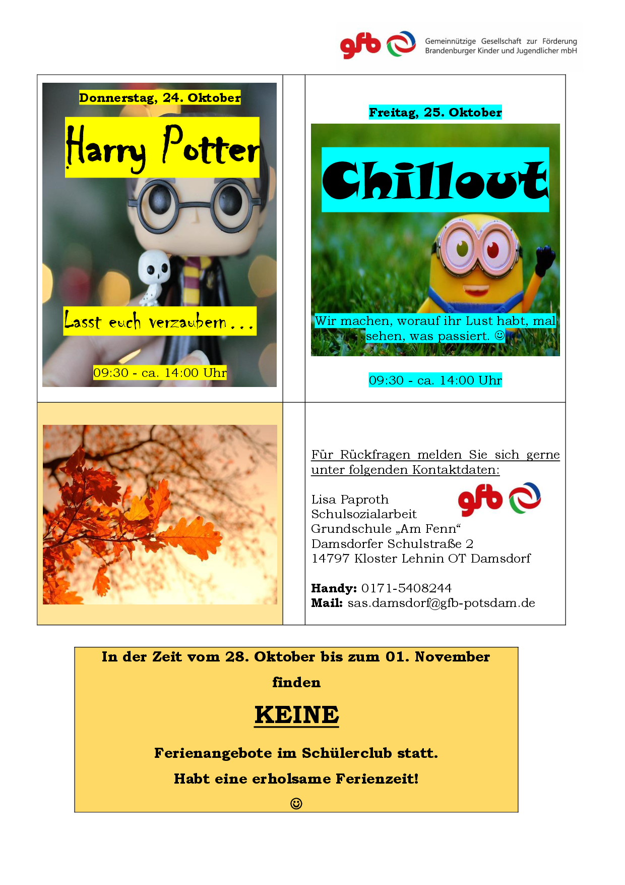 Ferienangebot Jugendclub Damsdorf 02