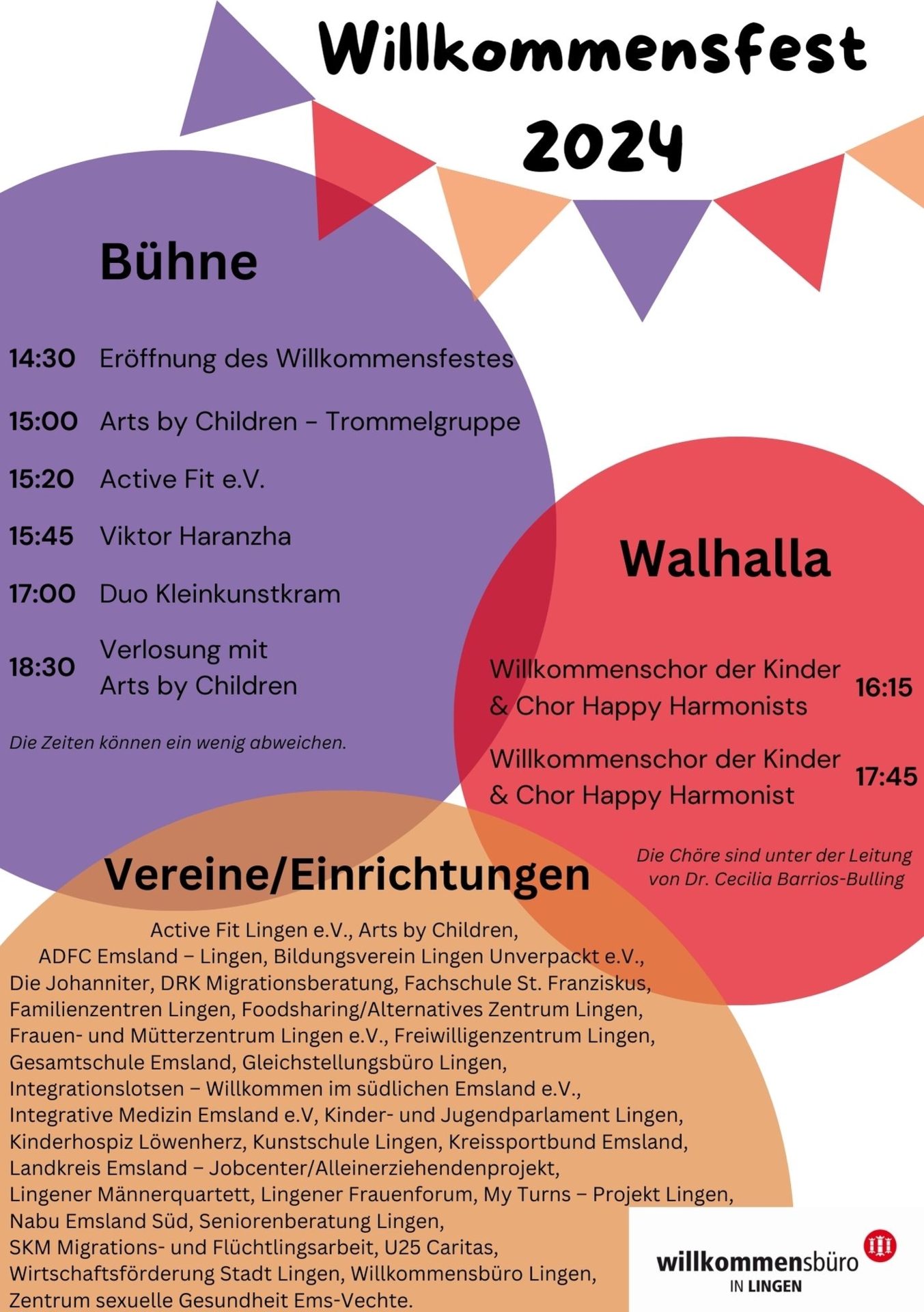 Programm, Vereine , Einrichtungen