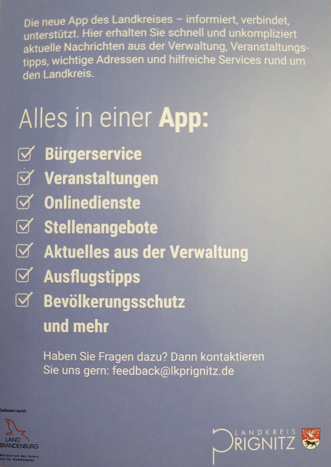 Flyer hinten