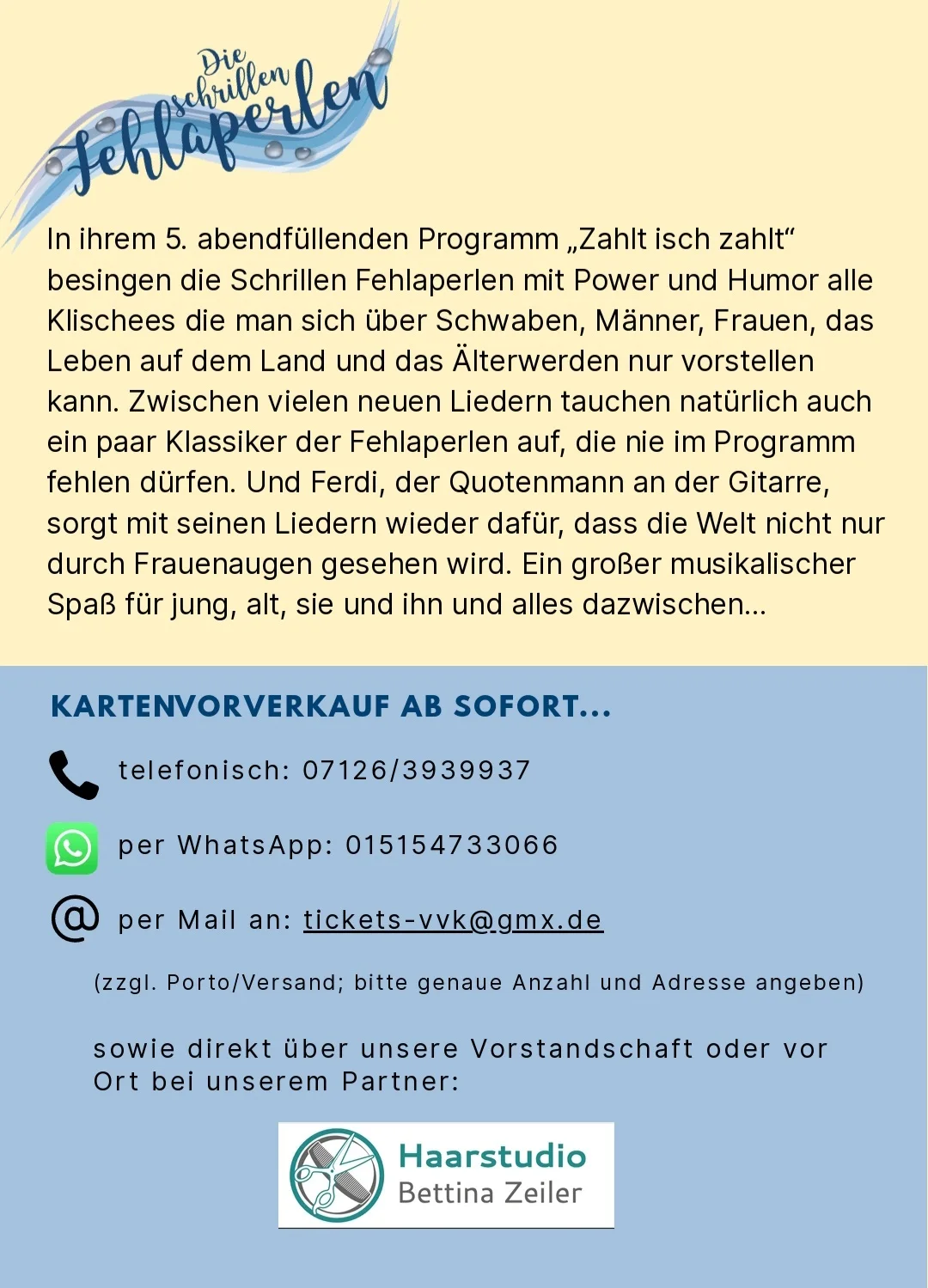 Flyer Fehlaperlen