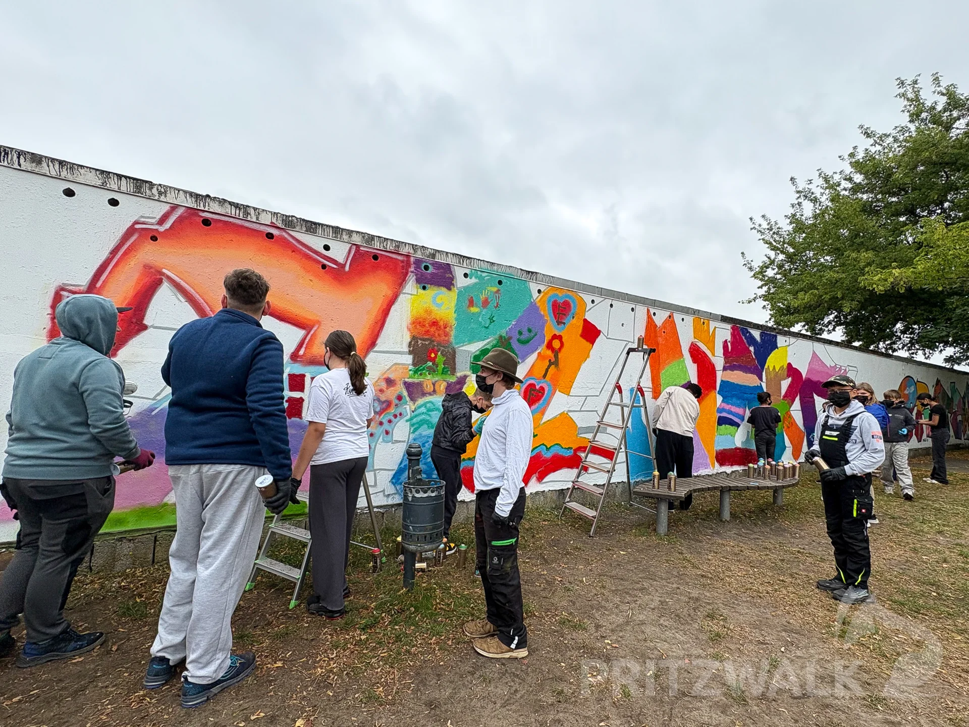 Stück für Stück entstand ein Kunstwerk. Foto: Stadt Pritzwalk