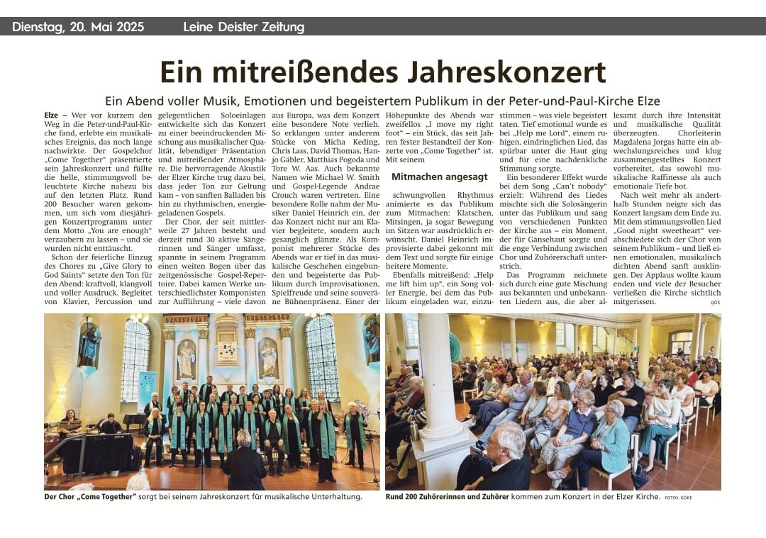 Ein mitreißendes Jahreskonzert - Elze - 11.05.2025